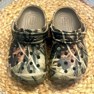 Toddler size 10 Camo Crocs